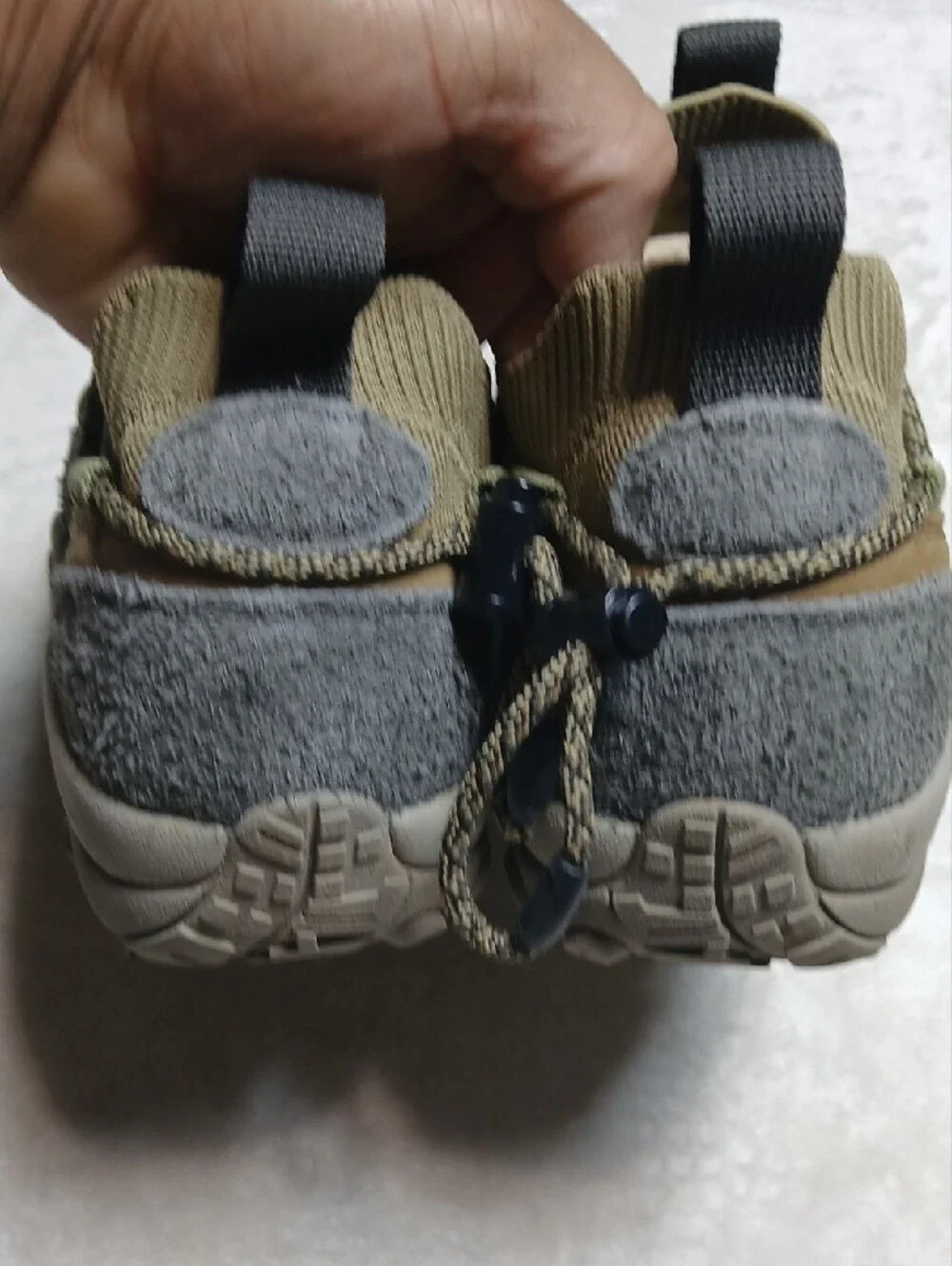 Merrell Jungle Moc Explorer Olive Green and Gray Slip-On Athletic Shoes Size 13